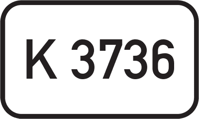 Straßenschild Kreisstraße K 3736