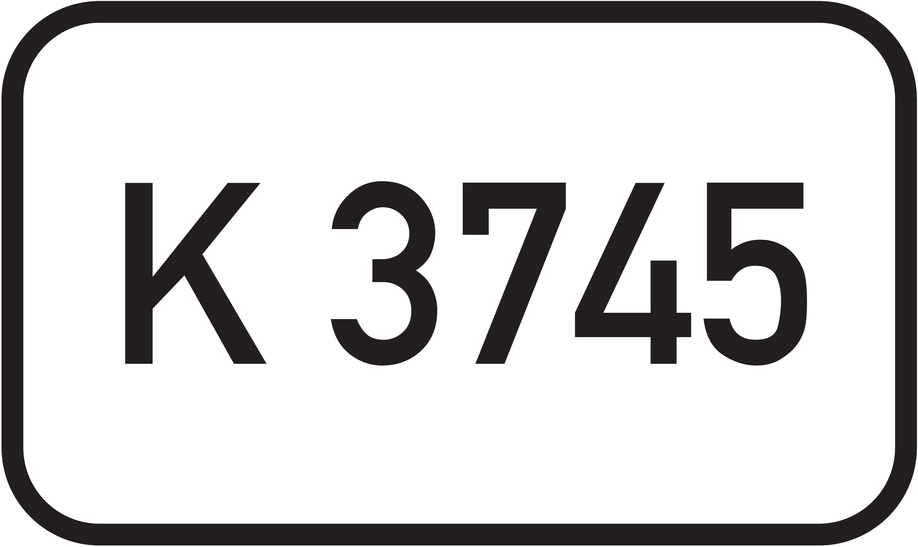Straßenschild Kreisstraße K 3745
