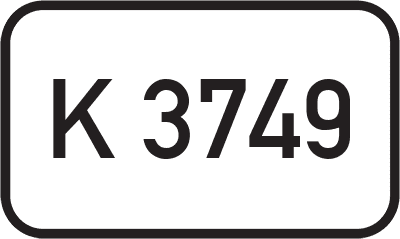Straßenschild Kreisstraße K 3749