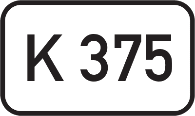 Straßenschild Kreisstraße K 375