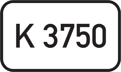 Straßenschild Kreisstraße K 3750