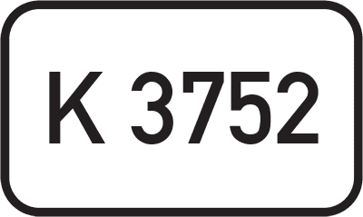 Straßenschild Kreisstraße K 3752