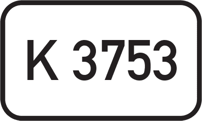 Straßenschild Kreisstraße K 3753