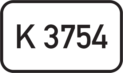 Straßenschild Kreisstraße K 3754