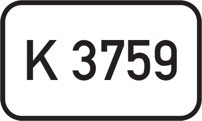 Straßenschild Kreisstraße K 3759
