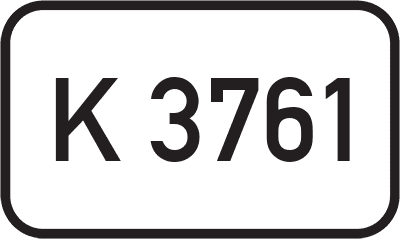 Straßenschild Kreisstraße K 3761