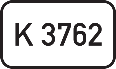 Straßenschild Kreisstraße K 3762