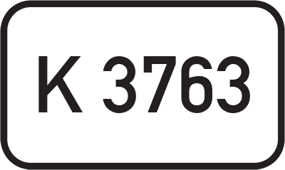 Straßenschild Kreisstraße K 3763