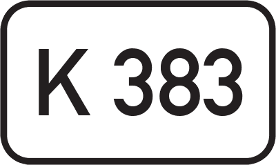 Straßenschild Kreisstraße K 383
