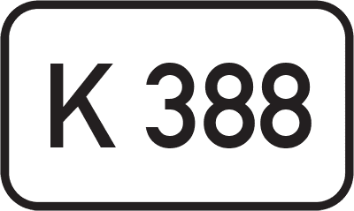Straßenschild Kreisstraße K 388