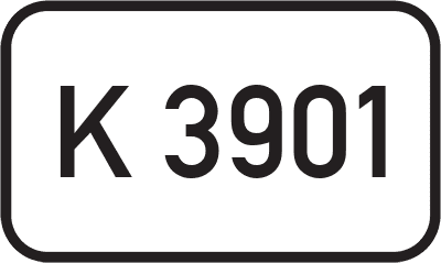 Straßenschild Kreisstraße K 3901