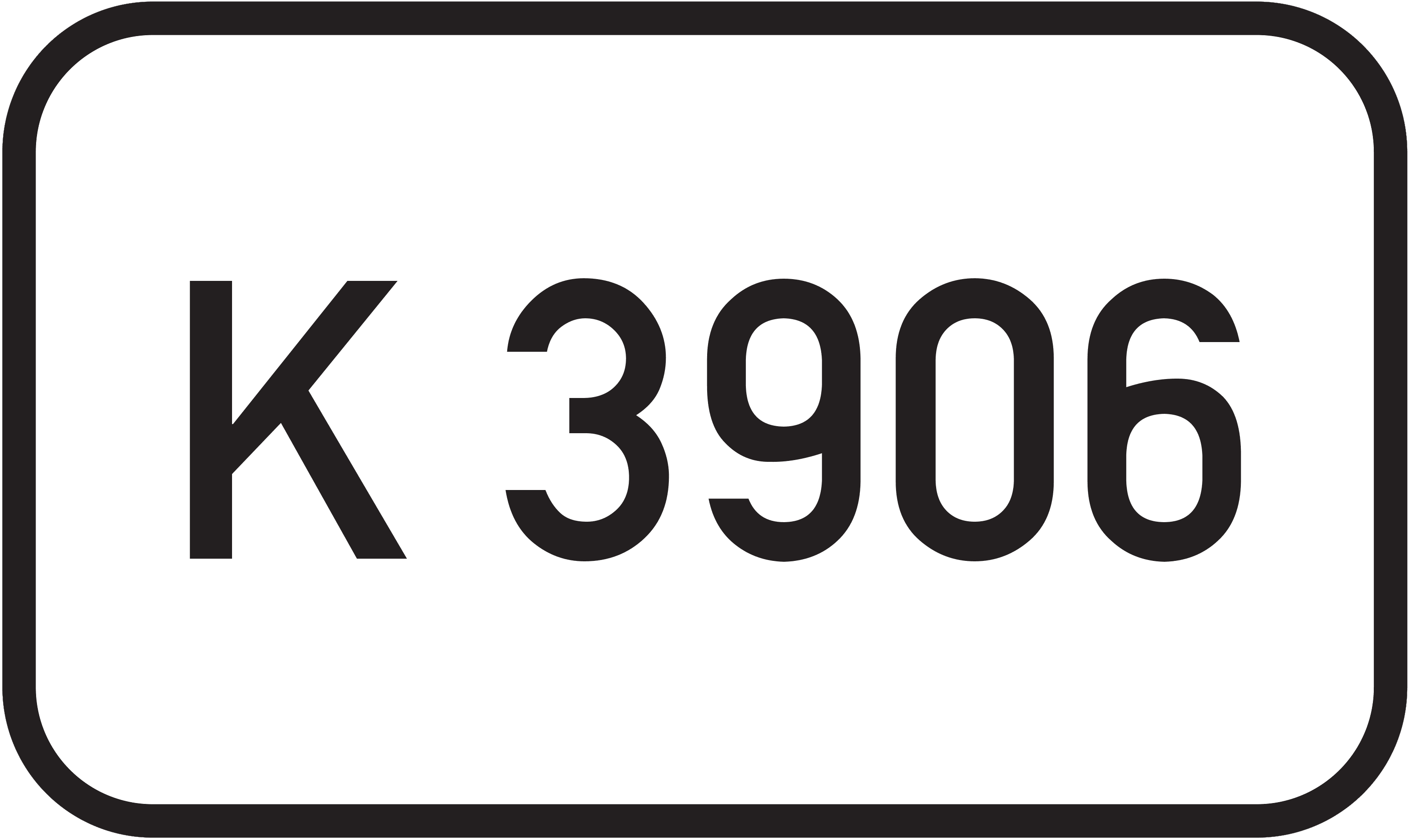 Straßenschild Kreisstraße K 3906