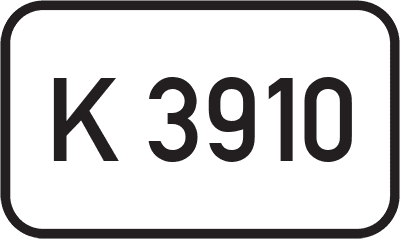 Straßenschild Kreisstraße K 3910