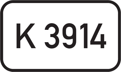 Straßenschild Kreisstraße K 3914