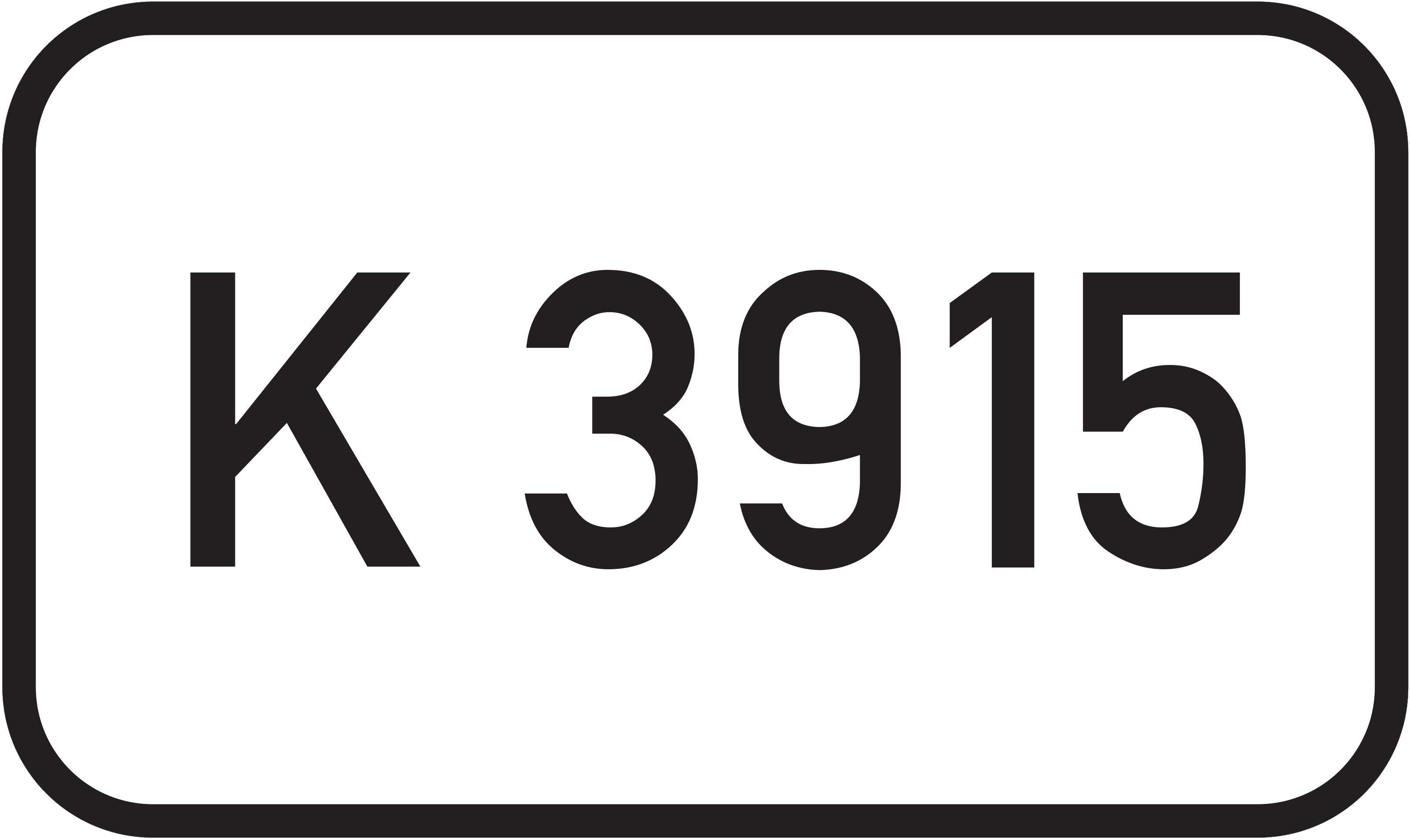 Straßenschild Kreisstraße K 3915