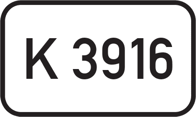 Straßenschild Kreisstraße K 3916