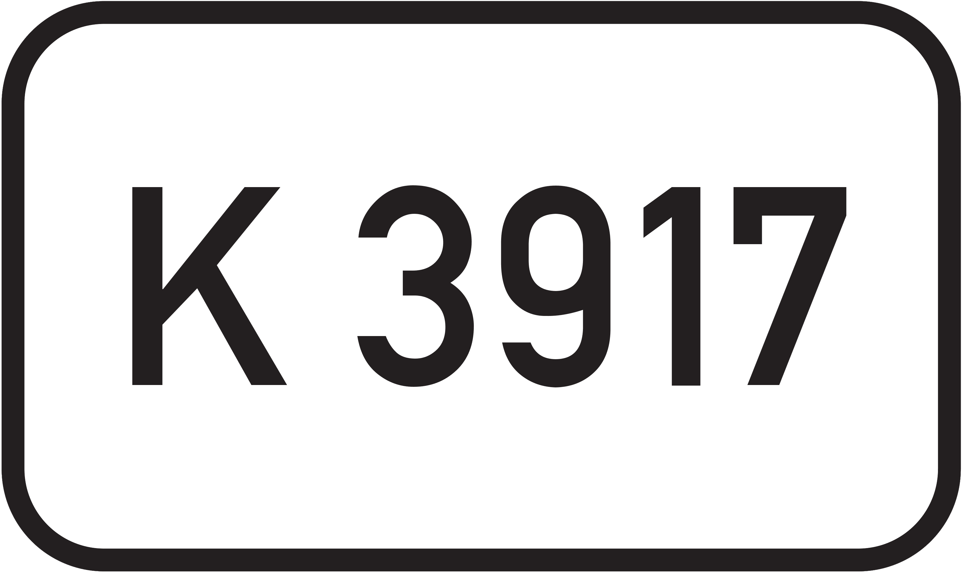 Straßenschild Kreisstraße K 3917
