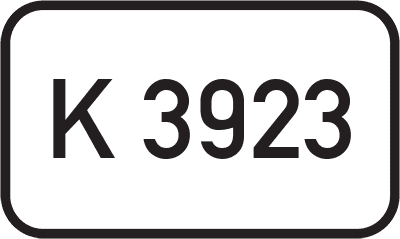 Straßenschild Kreisstraße K 3923
