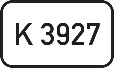 Straßenschild Kreisstraße K 3927