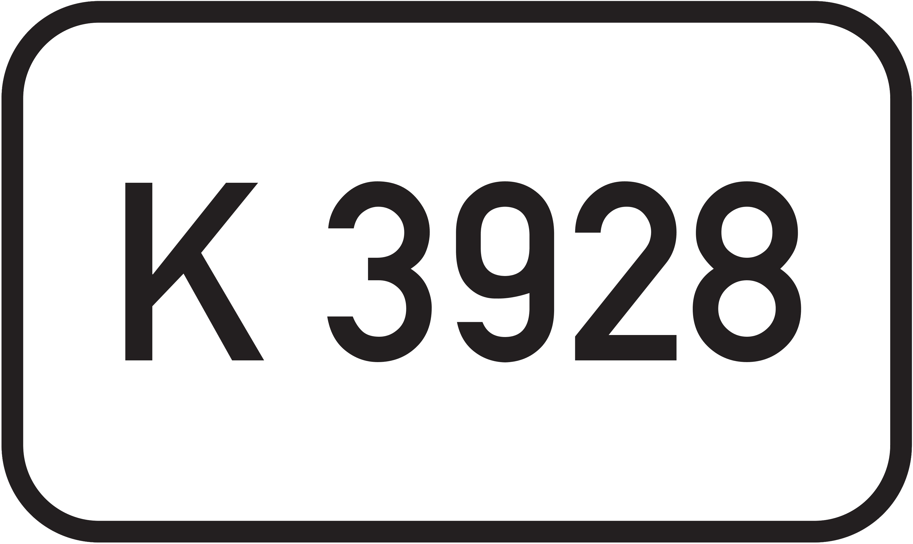 Straßenschild Kreisstraße K 3928