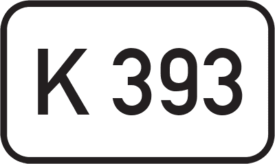 Straßenschild Kreisstraße K 393