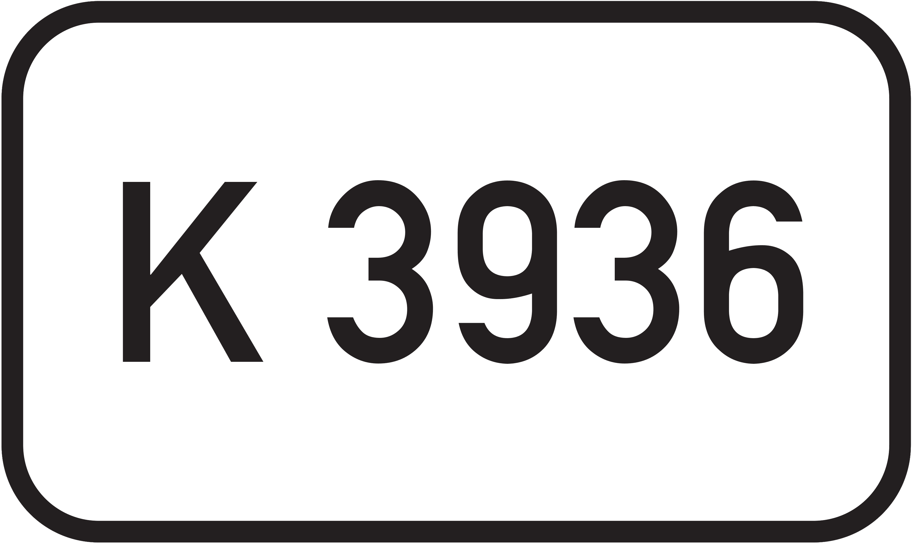 Straßenschild Kreisstraße K 3936