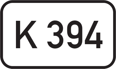 Straßenschild Kreisstraße K 394