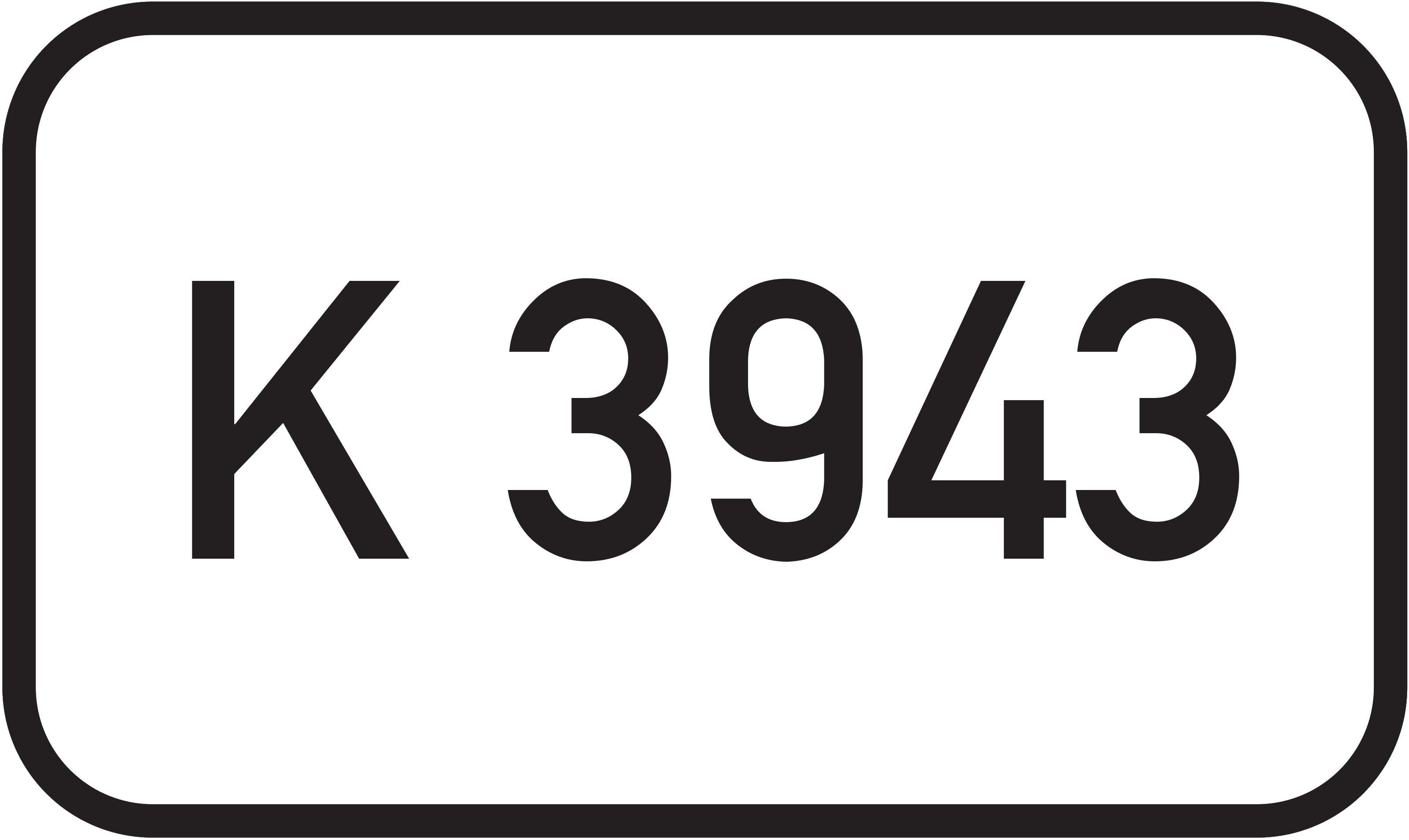 Straßenschild Kreisstraße K 3943