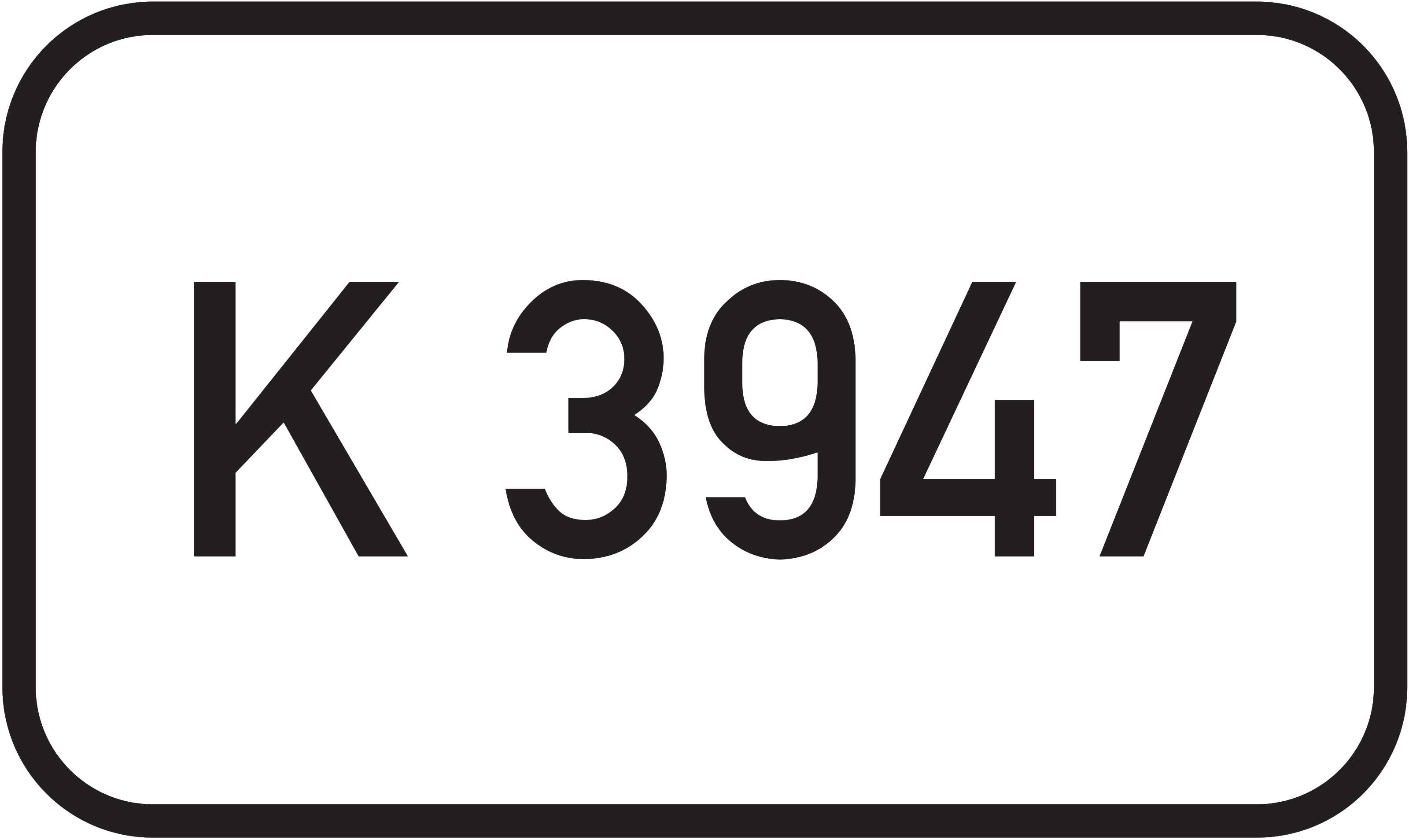 Straßenschild Kreisstraße K 3947