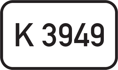 Straßenschild Kreisstraße K 3949