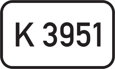 Straßenschild Kreisstraße K 3951