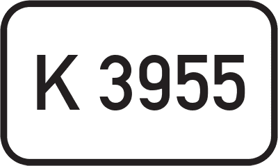Straßenschild Kreisstraße K 3955