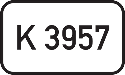Straßenschild Kreisstraße K 3957