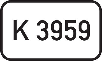 Straßenschild Kreisstraße K 3959