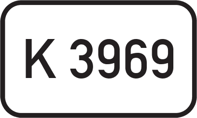 Straßenschild Kreisstraße K 3969