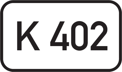 Straßenschild Kreisstraße K 402