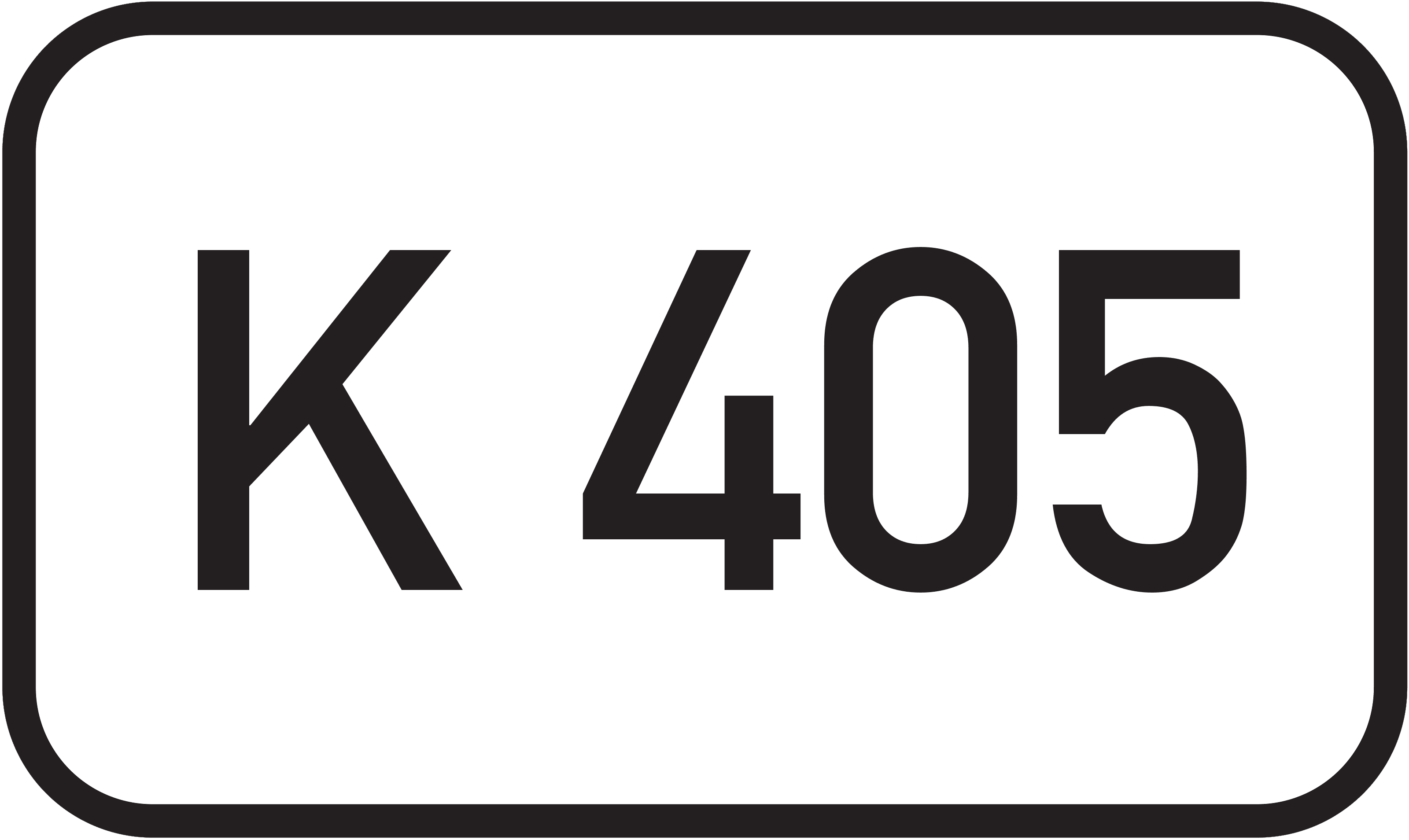 Straßenschild Kreisstraße K 405