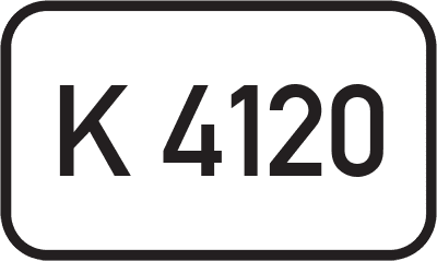 Straßenschild Kreisstraße K 4120
