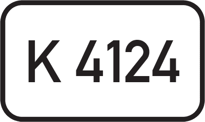 Straßenschild Kreisstraße K 4124