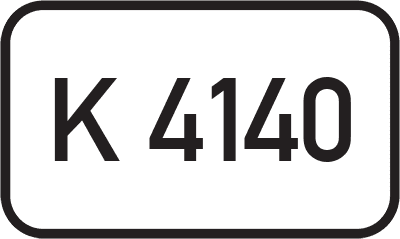 Straßenschild Kreisstraße K 4140