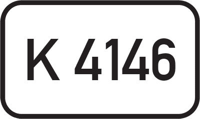 Straßenschild Kreisstraße K 4146
