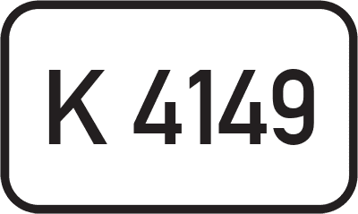 Straßenschild Kreisstraße K 4149