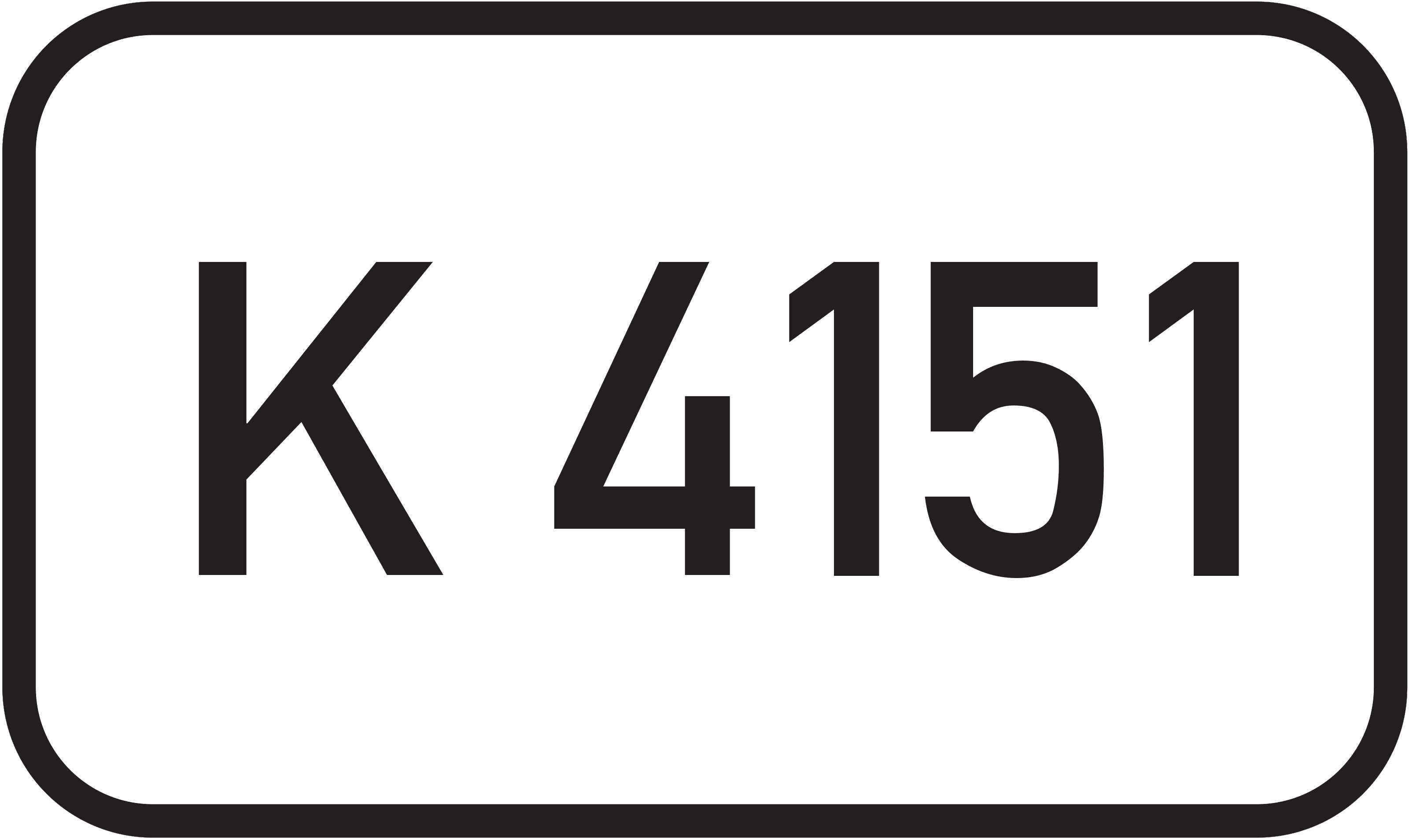 Straßenschild Kreisstraße K 4151