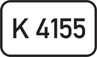 Straßenschild Kreisstraße K 4155