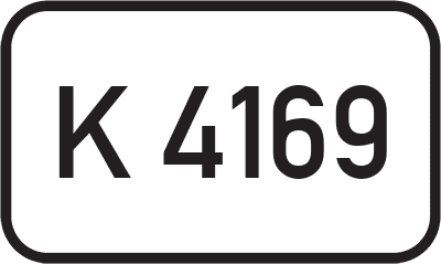 Straßenschild Kreisstraße K 4169