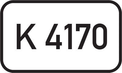 Straßenschild Kreisstraße K 4170