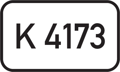 Straßenschild Kreisstraße K 4173