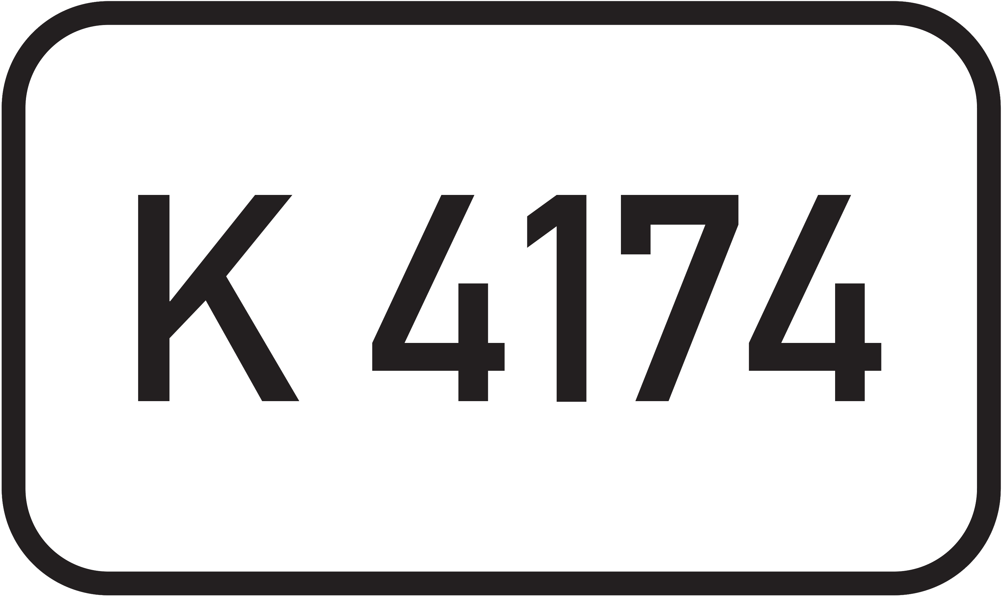 Straßenschild Kreisstraße K 4174