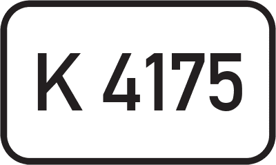 Straßenschild Kreisstraße K 4175