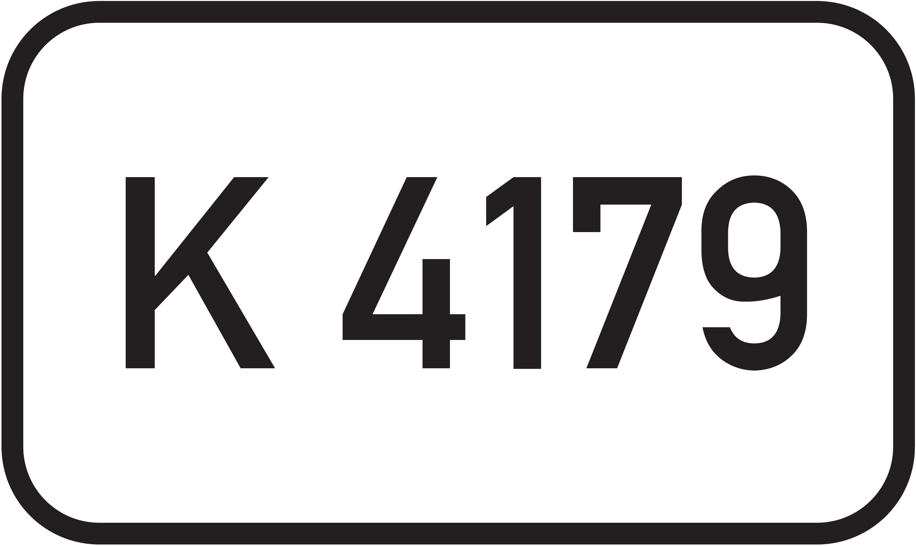 Straßenschild Kreisstraße K 4179